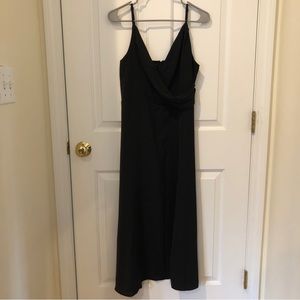 Worn once. SheIn black dress with slit.